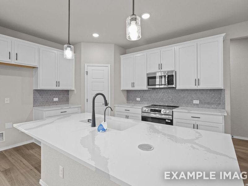 Furnished interior view inside a new home in Horizon Pointe, Converse (Image 6).