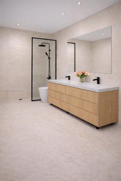 Furnished interior view inside a new home in , Miami (Image 6).