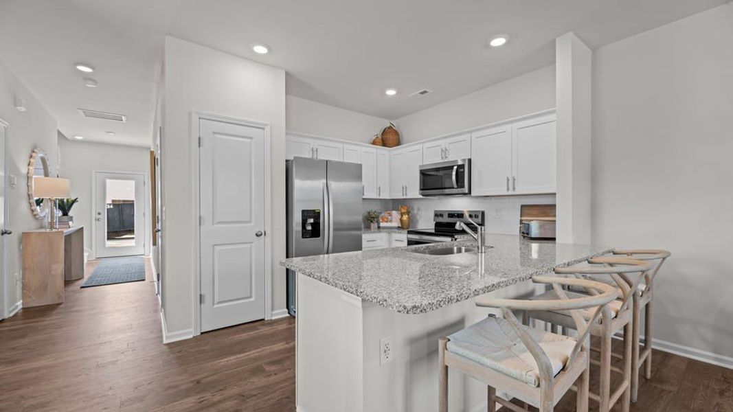 Furnished interior view inside a new home in Clock Road Townhomes, New Bern (Image 5).