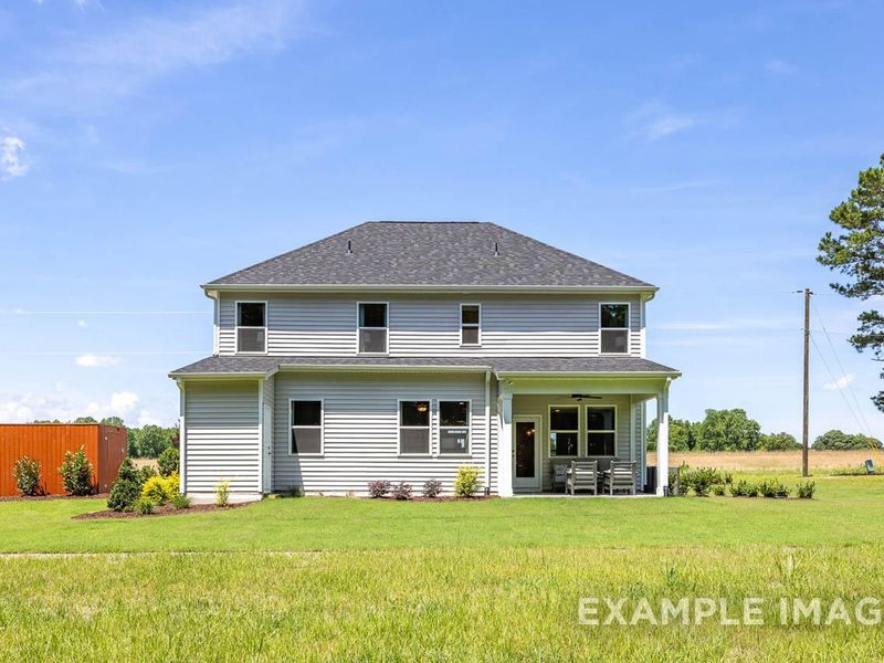 Exterior details and patio area of a home in Retreat at North Main, Lillington (Image 2).