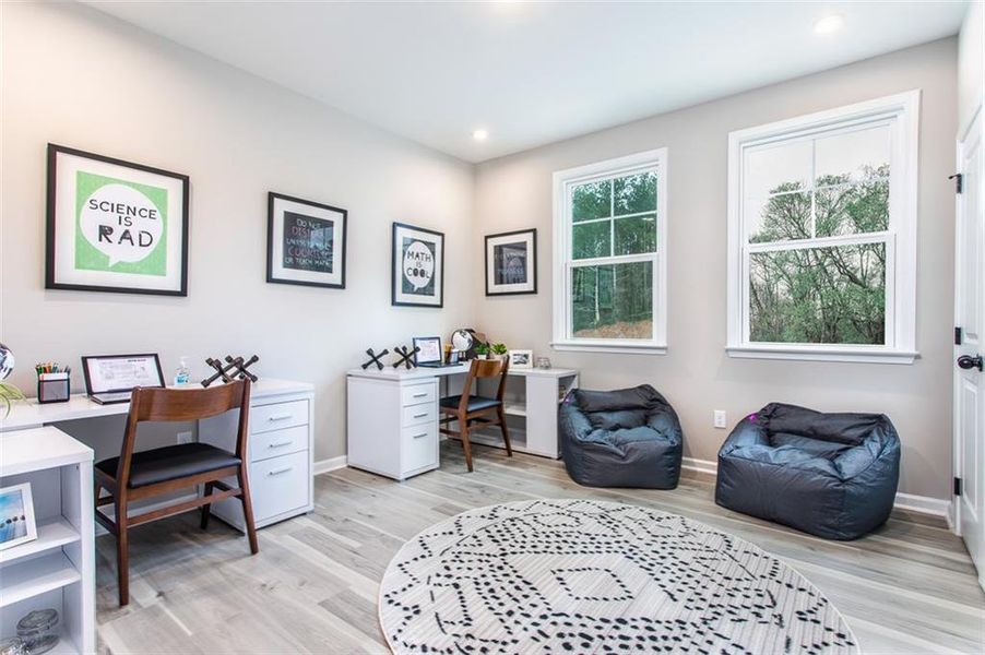Furnished interior view inside a new home in Hopewell Reserve, Cumming (Image 24). Furnished interior view inside a new home in Hopewell Reserve, Cumming (Image 24).