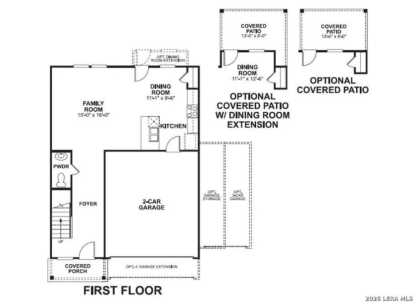 2D floor plan layout of this home in Winding Brook, San Antonio, TX (Image 5).