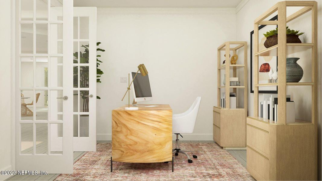 Furnished interior view inside a new home in Saddle Oaks: Saddle Oaks 60s, Jacksonville (Image 7).