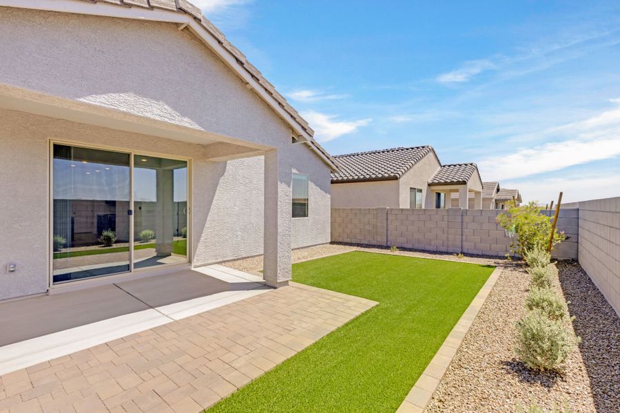 Exterior details and patio area of a home in Blackhawk, Tucson (Image 3). Exterior details and patio area of a home in Blackhawk, Tucson (Image 3).