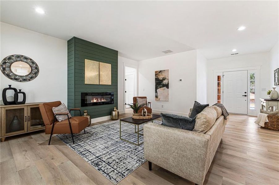 Furnished interior view inside a new home in , Cartersville (Image 39).