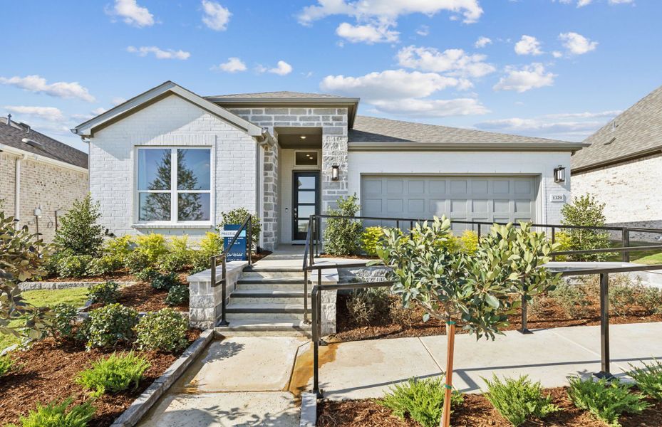 Representative exterior photo of a completed home built from the Prestige by Del Webb in Del Webb Sonoma Verde, Rockwall, TX (Image 21).