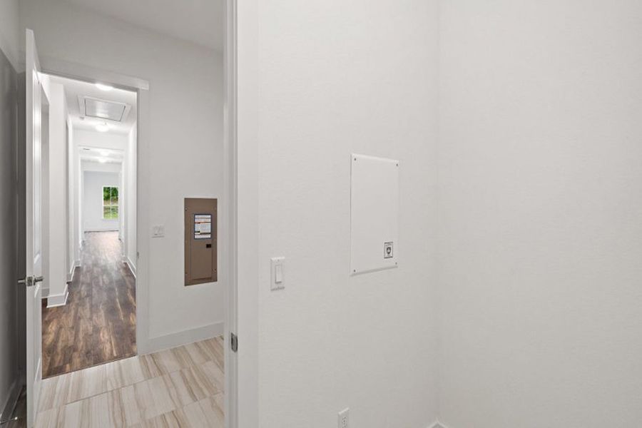 Representative unfurnished interior of a home built from the Glacier by Pacesetter Homes in Easton Park, Austin (Image 25). Representative unfurnished interior of a home built from the Glacier by Pacesetter Homes in Easton Park, Austin (Image 25).