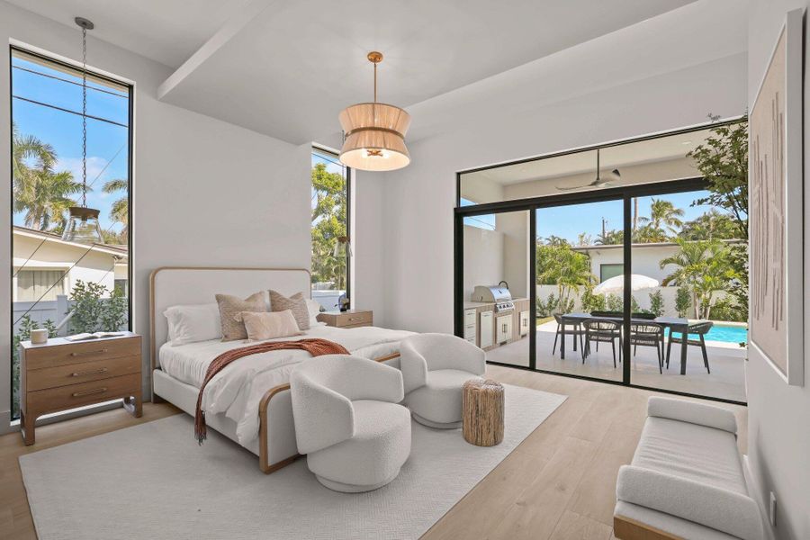 Furnished interior view inside a new home in , Delray Beach (Image 66). Furnished interior view inside a new home in , Delray Beach (Image 66).