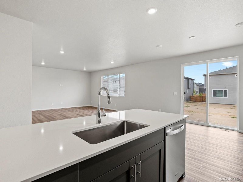 Furnished interior view inside a new home in Ridgeline Vista: The Flora Collection, Brighton (Image 15). Furnished interior view inside a new home in Ridgeline Vista: The Flora Collection, Brighton (Image 15).