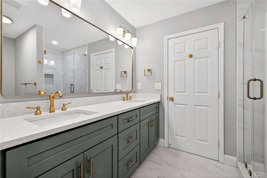 Furnished interior view inside a new home in , Atlanta (Image 11).