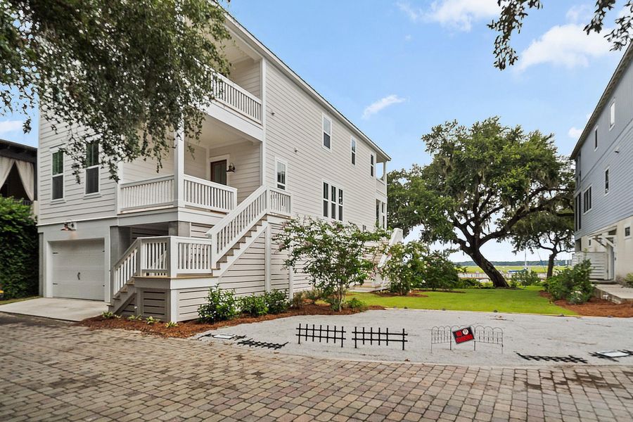 Exterior details and patio area of a home in , Beaufort (Image 2). Exterior details and patio area of a home in , Beaufort (Image 2).