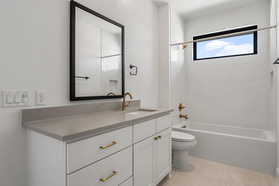 Furnished interior view inside a new home in Milky Way at River Place, Austin (Image 6).