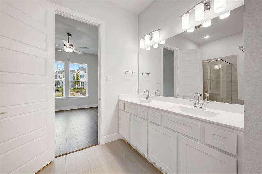 Furnished interior view inside a new home in The Retreat at Harvest, Argyle (Image 7).