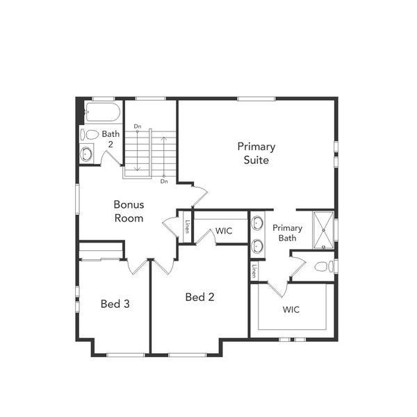 2D floor plan layout of this home in Reunion, Commerce City, CO (Image 4).