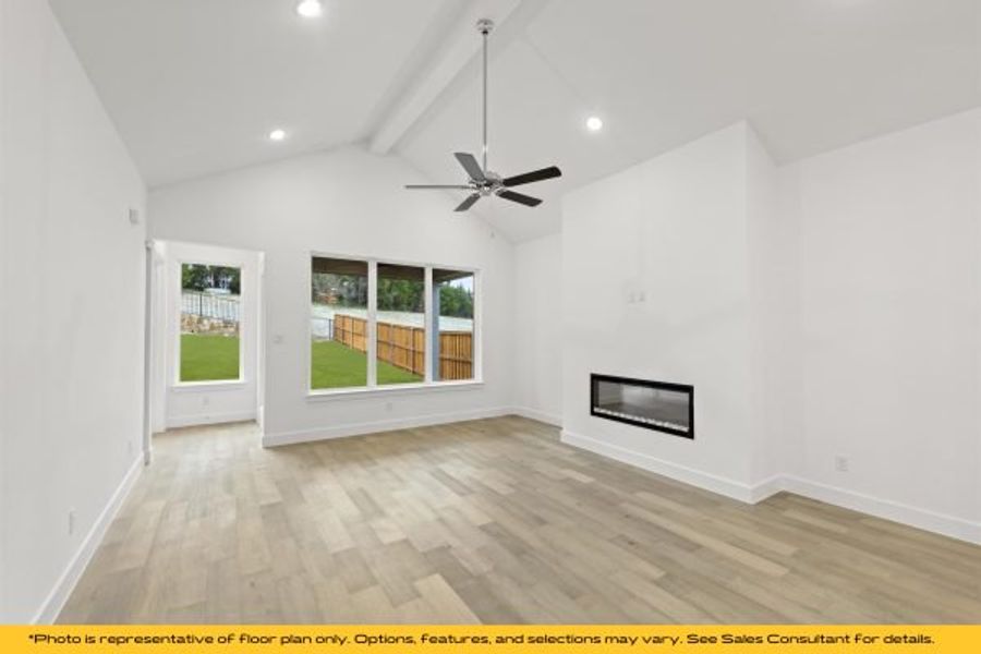 Representative unfurnished interior of a home built from the The Catalina by Stonefield Homes in The Highlands, Rockwall (Image 111).