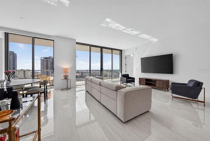 Furnished interior view inside a new home in , St. Petersburg (Image 16).