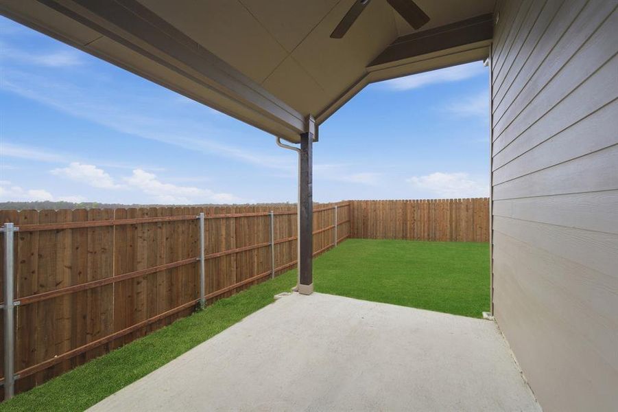 Exterior details and patio area of a home in Westridge, McKinney (Image 4).