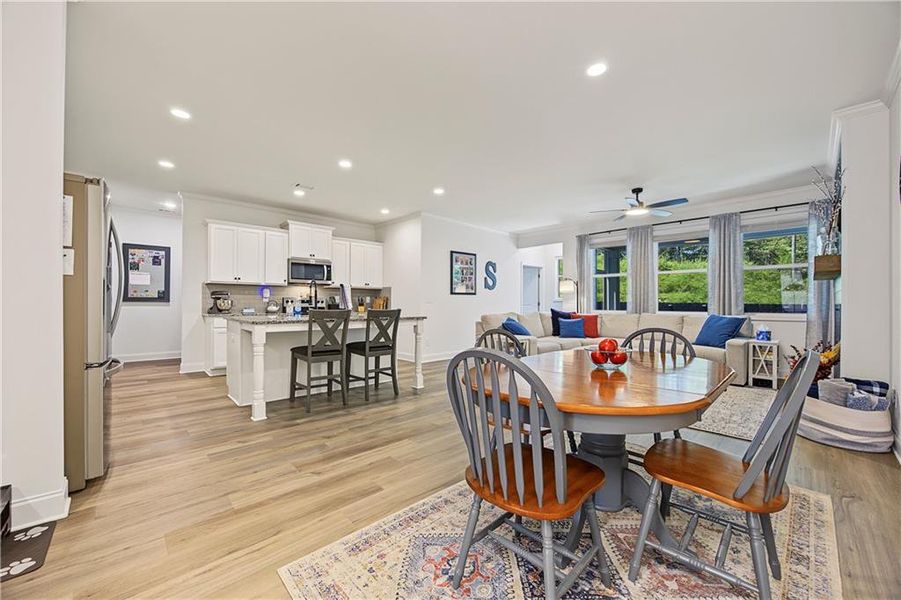 Furnished interior view inside a new home in , Flowery Branch (Image 7).