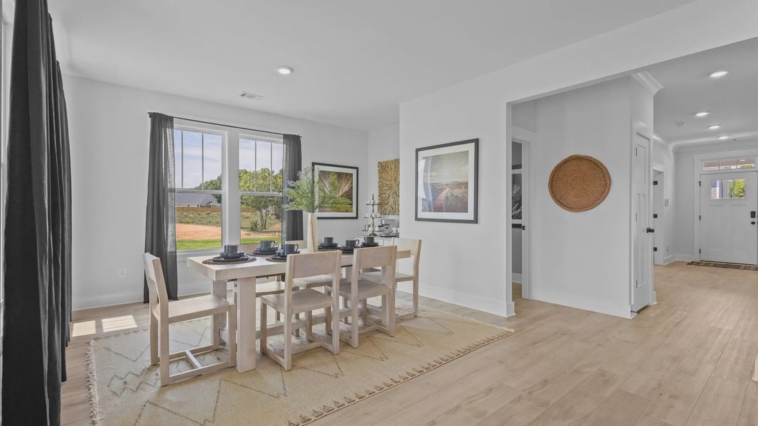 Furnished interior view inside a new home in Kayfield at Midway, Anderson (Image 4).