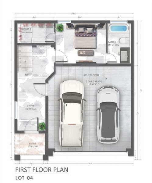 2D floor plan layout of this home in , Houston, TX (Image 3).