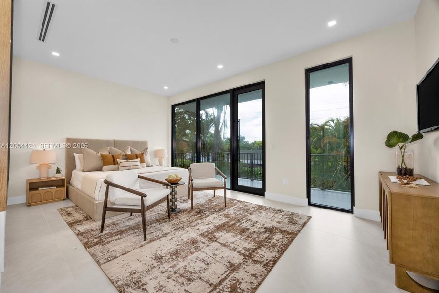 Furnished interior view inside a new home in , Miami (Image 41).