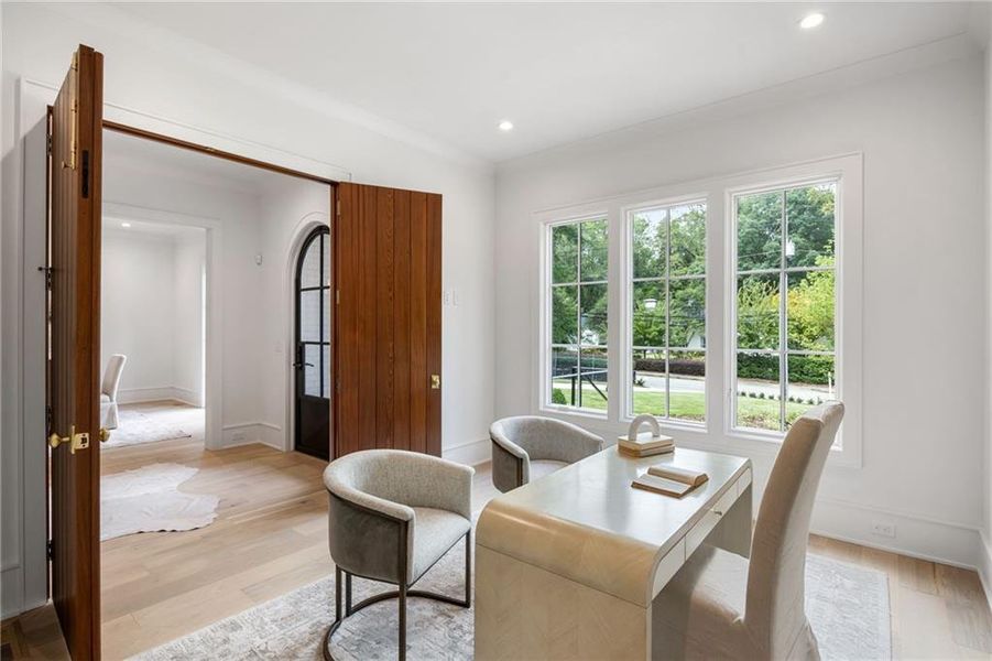 Furnished interior view inside a new home in , Atlanta (Image 5).