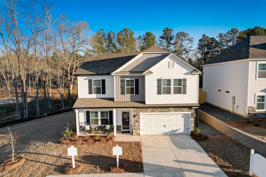 Representative exterior photo of a completed home built from the Bradley II by Great Southern Homes in Lynbrook, Boiling Springs, SC (Image 28).