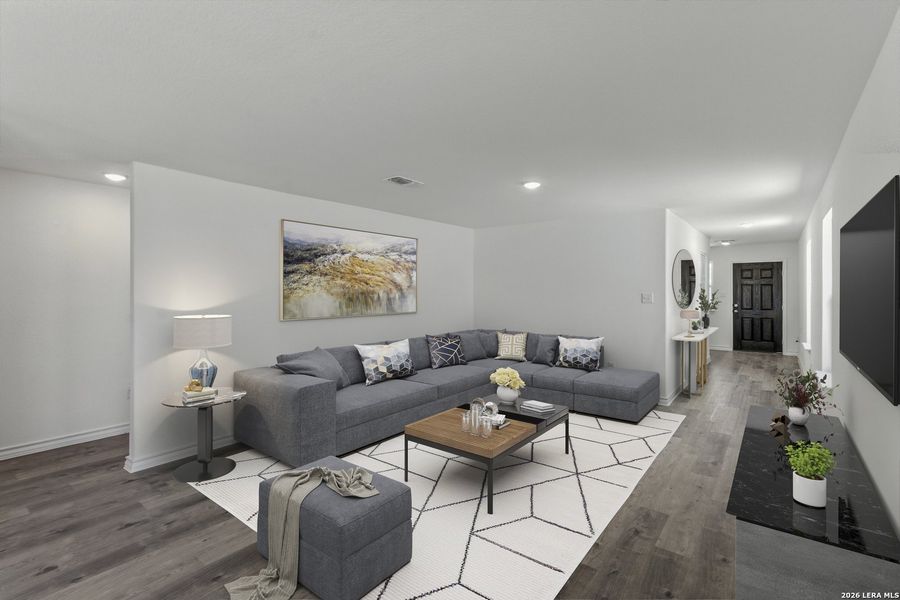 Furnished interior view inside a new home in Horizon Ridge, San Antonio (Image 5). Furnished interior view inside a new home in Horizon Ridge, San Antonio (Image 5).