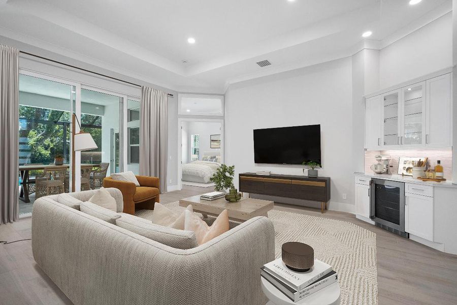 Virtuallly staged 129 Strand Drive - Oce