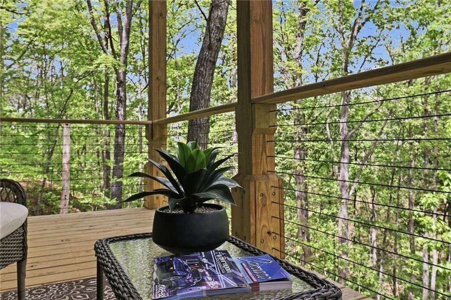 Exterior details and patio area of a home in , Acworth (Image 36).