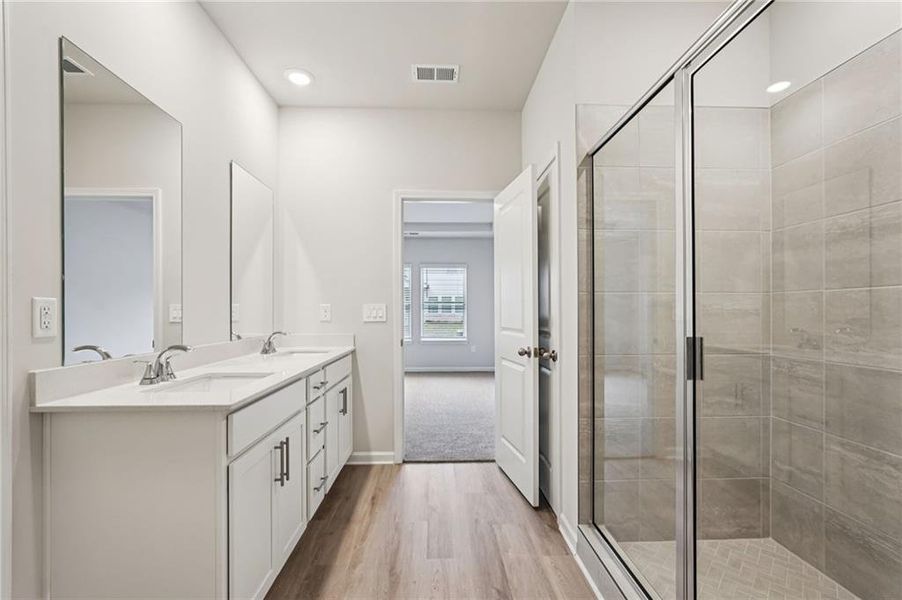 Furnished interior view inside a new home in Westmont Preserve, Powder Springs (Image 12). Furnished interior view inside a new home in Westmont Preserve, Powder Springs (Image 12).