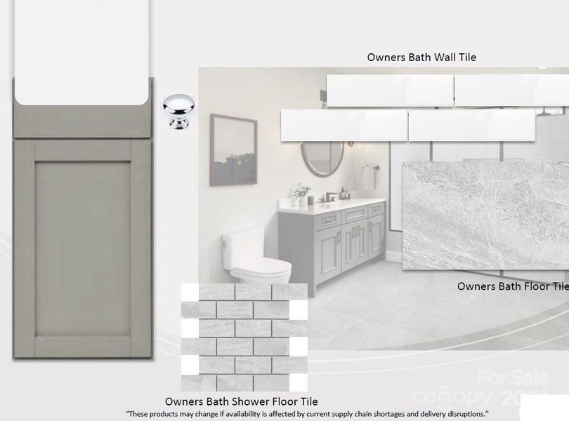 designer primary bath selections