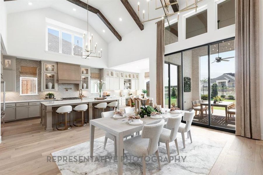 Furnished interior view inside a new home in Star Trail, Prosper (Image 11).