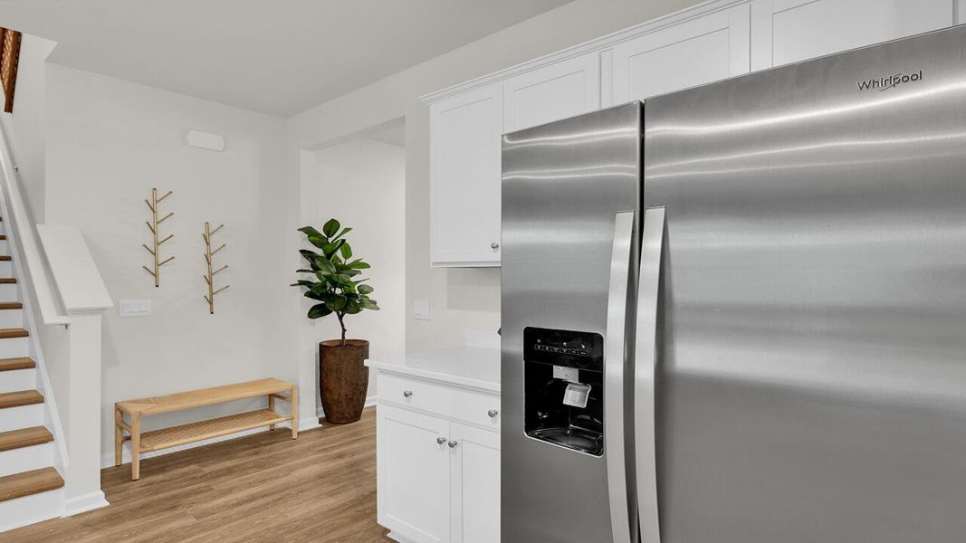 Furnished interior view inside a new home in The Cove at Mallard Crossing, Summerville (Image 7). Furnished interior view inside a new home in The Cove at Mallard Crossing, Summerville (Image 7).