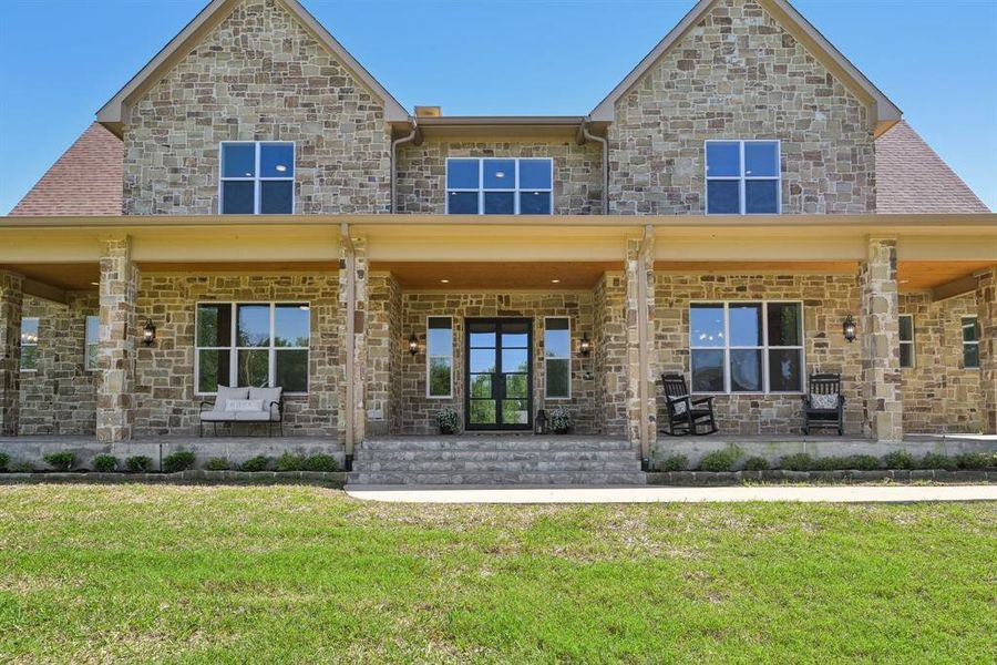 Front exterior of a new home in , Gun Barrel City, TX, highlighting curb appeal (Image 23). Front exterior of a new home in , Gun Barrel City, TX, highlighting curb appeal (Image 23).