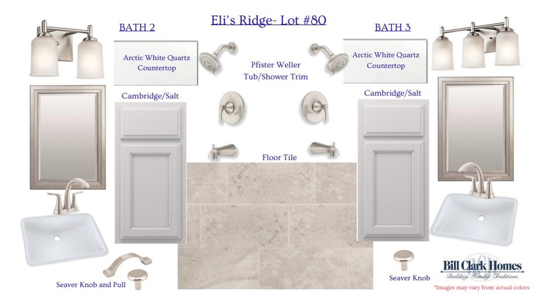 Sample of building materials used in homes in Eli's Ridge, Winterville (Image 3).