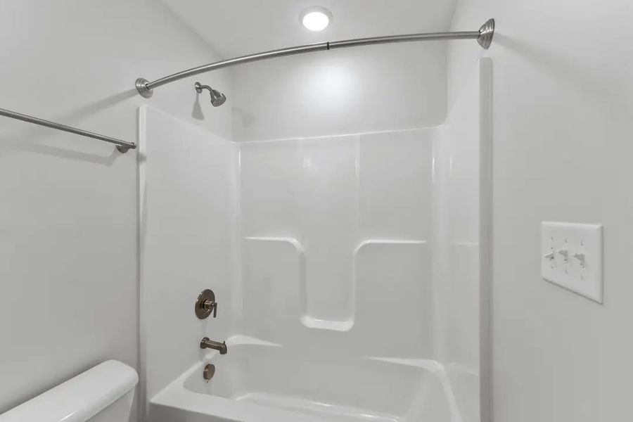 Furnished interior in a model home at The Villas in Newport (Image 15).