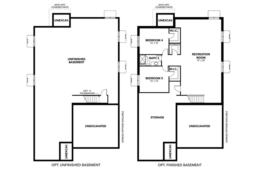 2D floor plan layout for the Milestone by Brightland Homes in Granary, Johnstown, CO (Image 3).