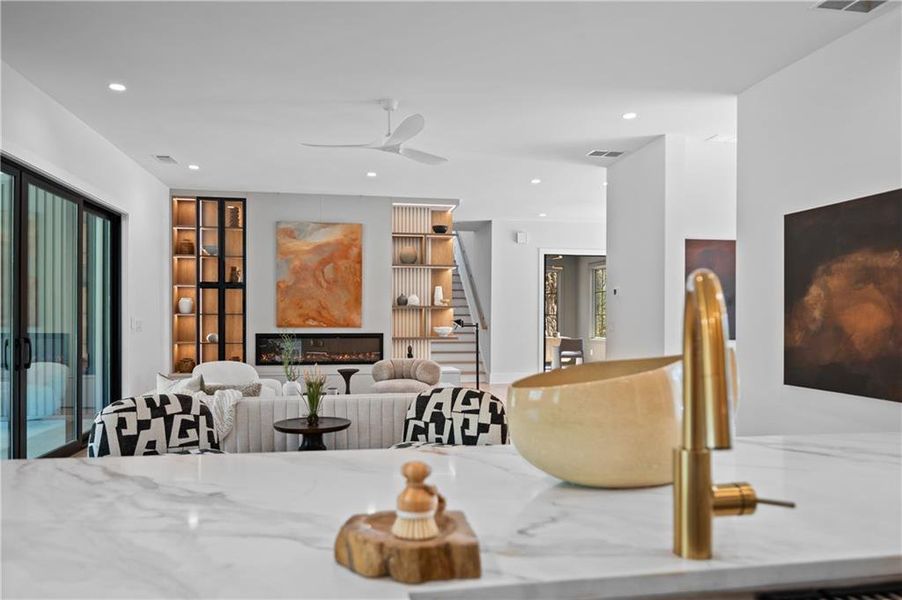 Furnished interior view inside a new home in , Roswell (Image 46).