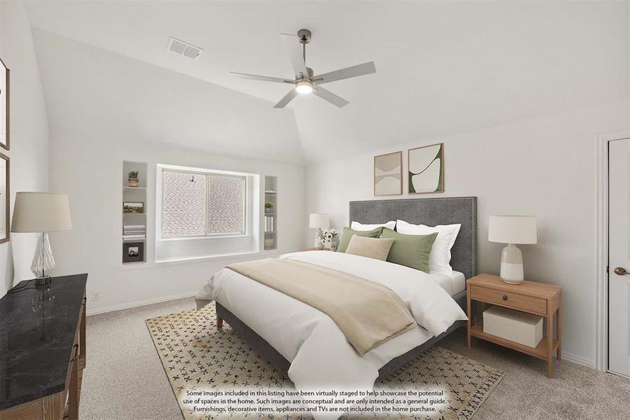 Furnished interior view inside a new home in Country Lakes, Denton (Image 16).