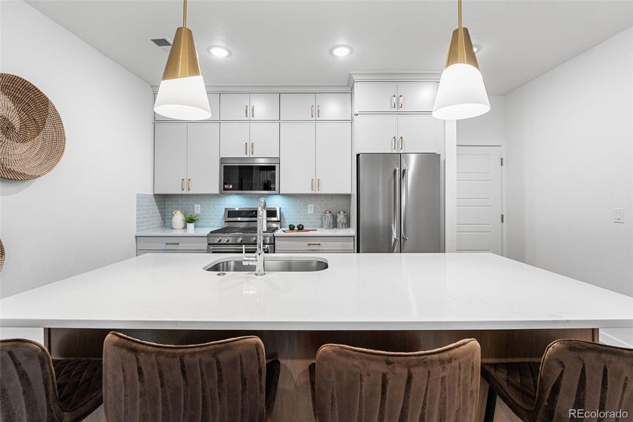 Furnished interior view inside a new home in , Arvada (Image 34).