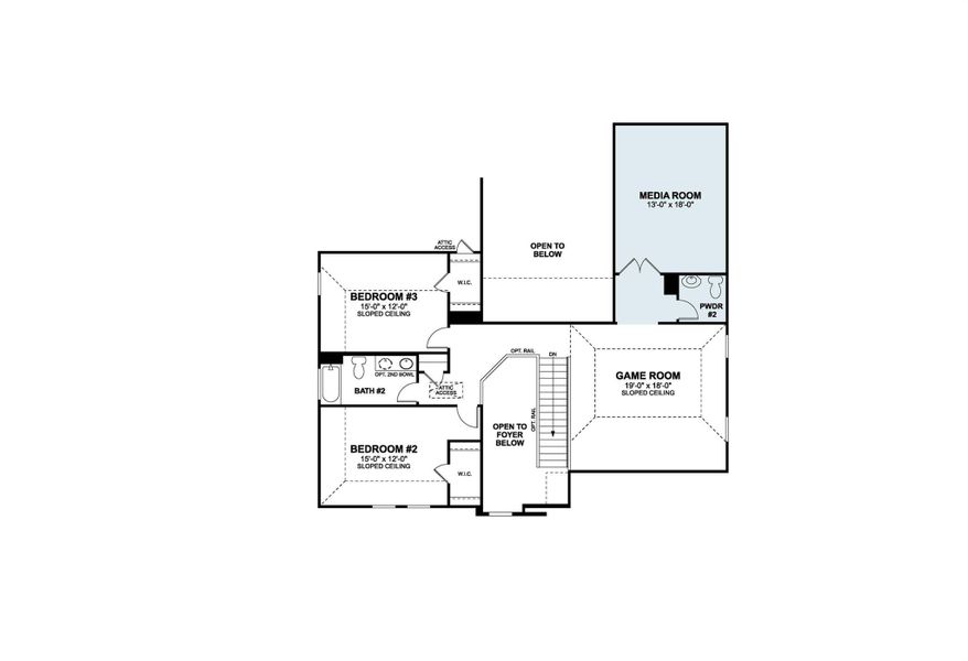 2D floor plan layout of this home in Barksdale, Leander, TX (Image 4). 2D floor plan layout of this home in Barksdale, Leander, TX (Image 4).