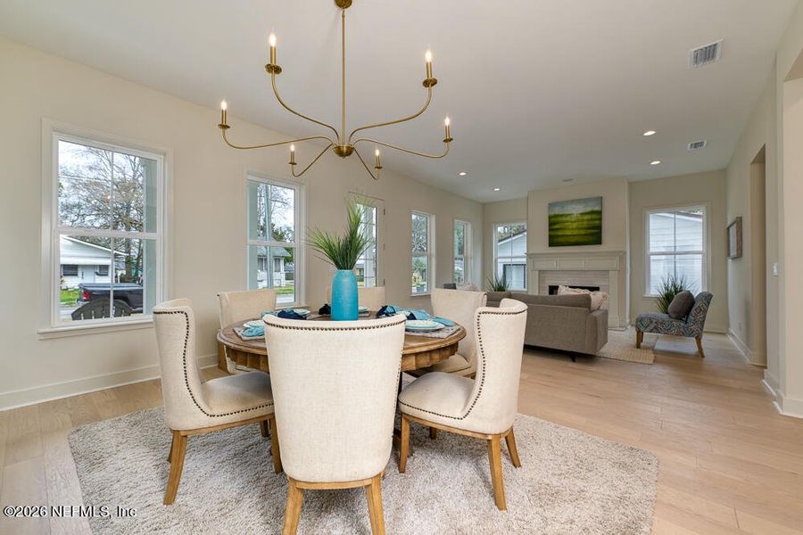 Furnished interior view inside a new home in , Jacksonville (Image 28). Furnished interior view inside a new home in , Jacksonville (Image 28).