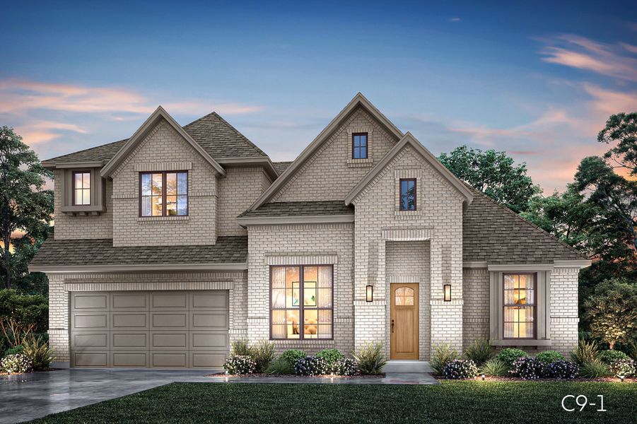 Representative exterior photo of a completed home built from the Denver by John Houston Homes in The Oasis - Phase 2, Waxahachie, TX (Image 7).