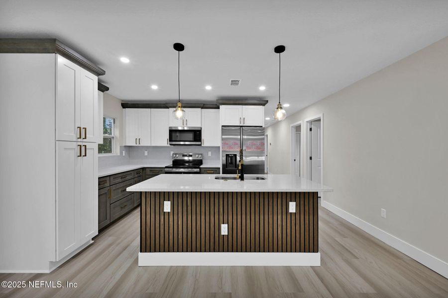 Furnished interior view inside a new home in , Jacksonville (Image 5). Furnished interior view inside a new home in , Jacksonville (Image 5).