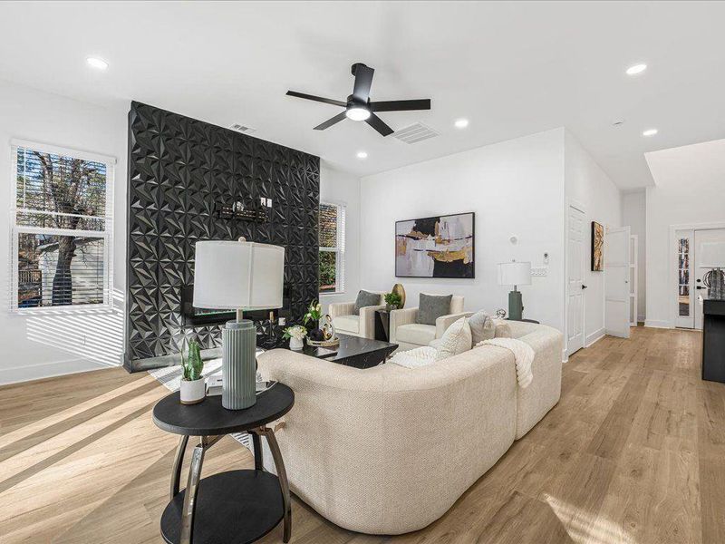 Furnished interior view inside a new home in , Dallas (Image 11).
