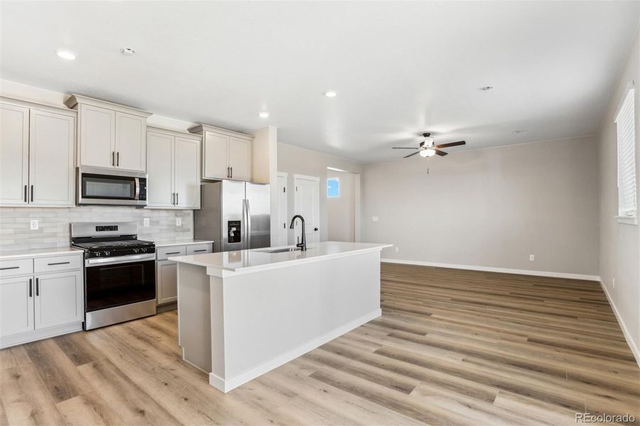 Furnished interior view inside a new home in , Commerce City (Image 5).