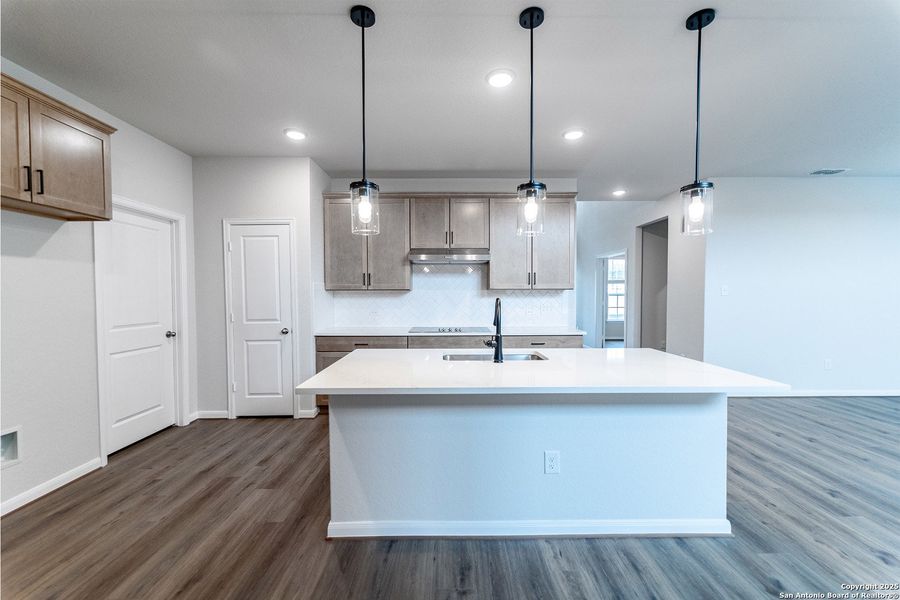 Furnished interior view inside a new home in The Woodlands at Medina Hills, Mico (Image 5).