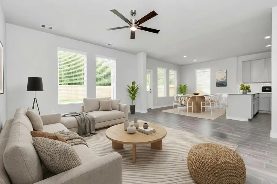 Virtually Staged - Living Room. Sample photo of completed home with similar floor plan. Actual colors and selections may vary. Virtually Staged - Living Room. Sample photo of completed home with similar floor plan. Actual colors and selections may vary.