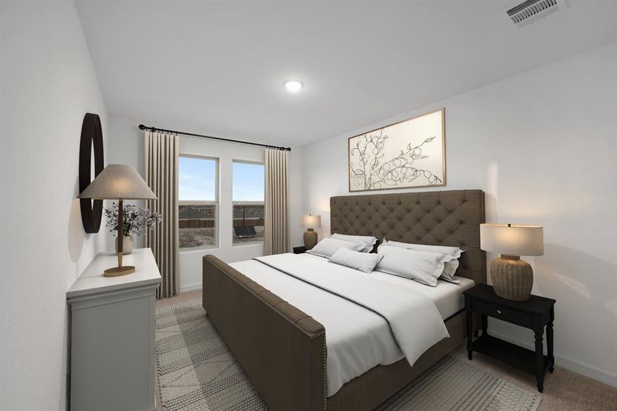 Furnished interior view inside a new home in Aspire at Noble Ridge, Howe (Image 17). Furnished interior view inside a new home in Aspire at Noble Ridge, Howe (Image 17).